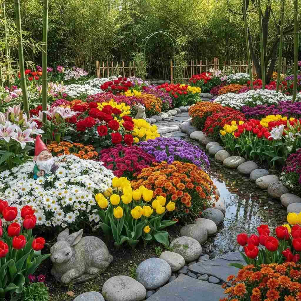 12 Flower Garden Decor Ideas: Blooming Paradise 8 Whimsical Garden Statues