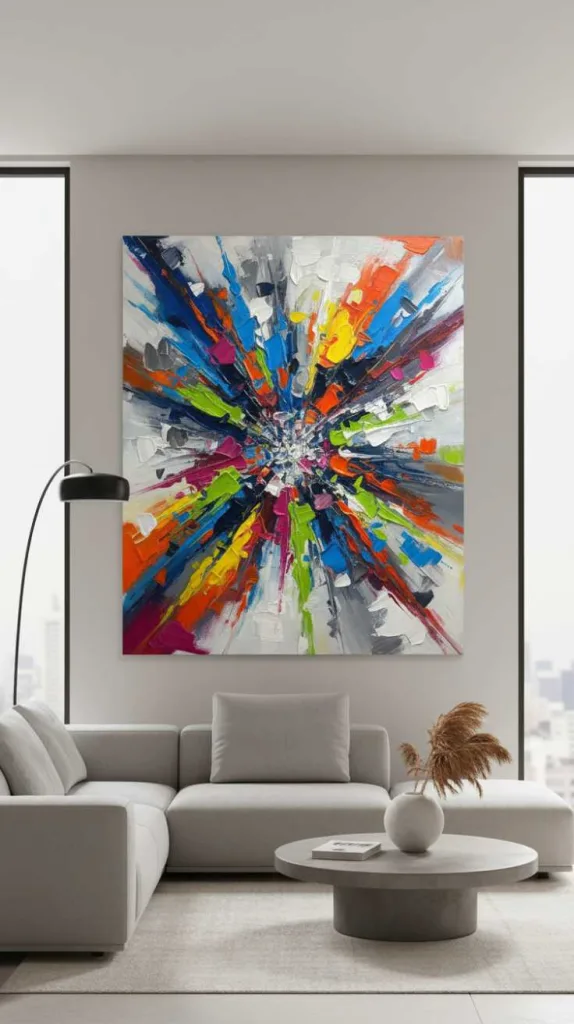 Abstract Canvas Feature Art
