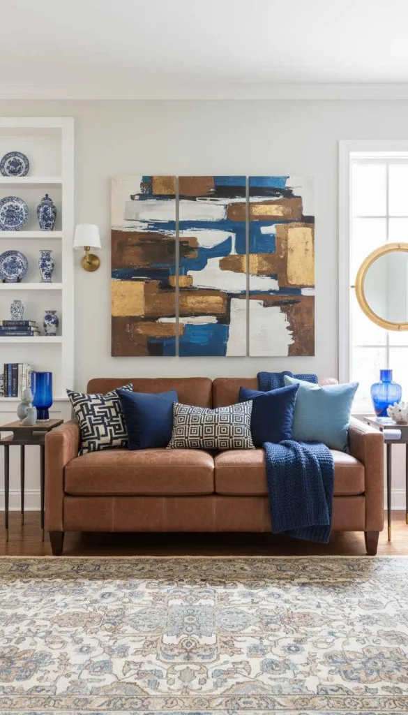 Add Blue Accents for a Pop of Color