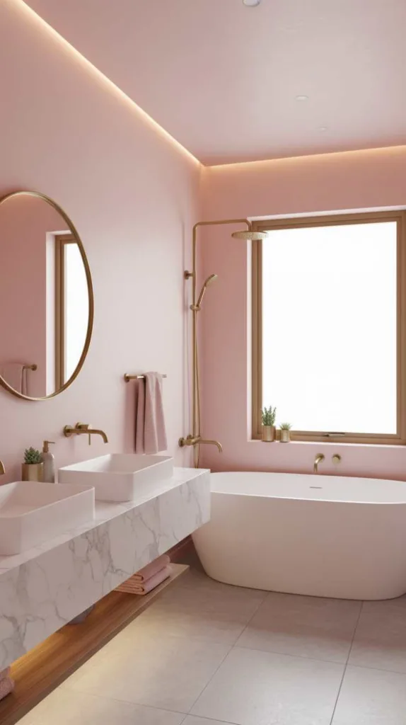 Baby Pink with Matte Gold Accents