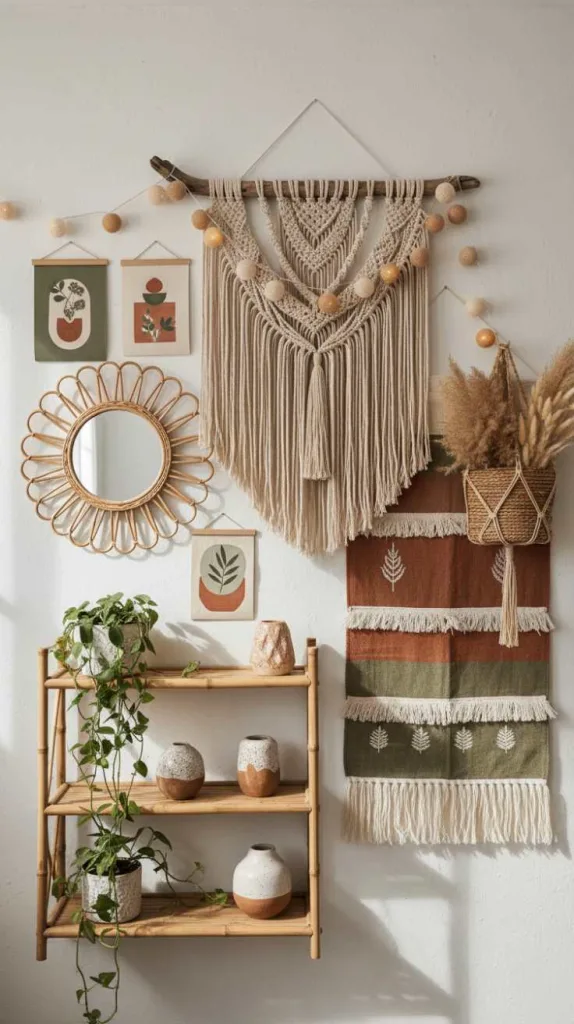 Boho-Inspired Wall Decor Style