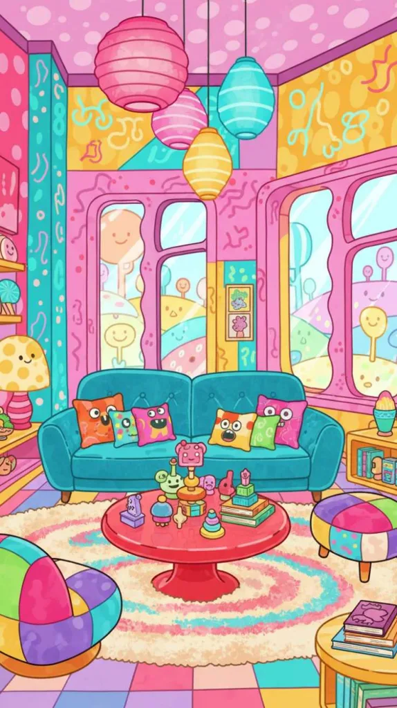 Bright Color Explosion Layout