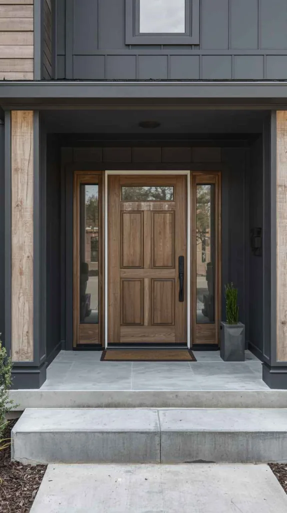 Charcoal Grey with Rustic Wood Appeal
