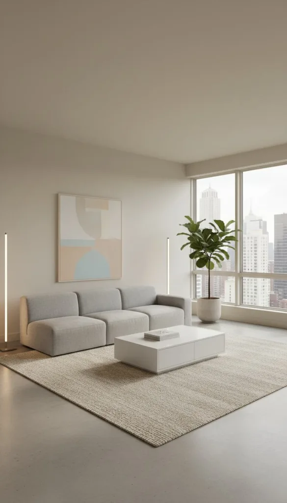 Clean Lines with Minimal Furniture