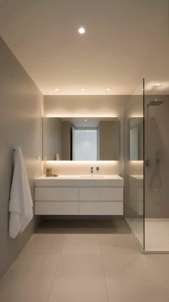 Clean Recessed Ceiling Lighting