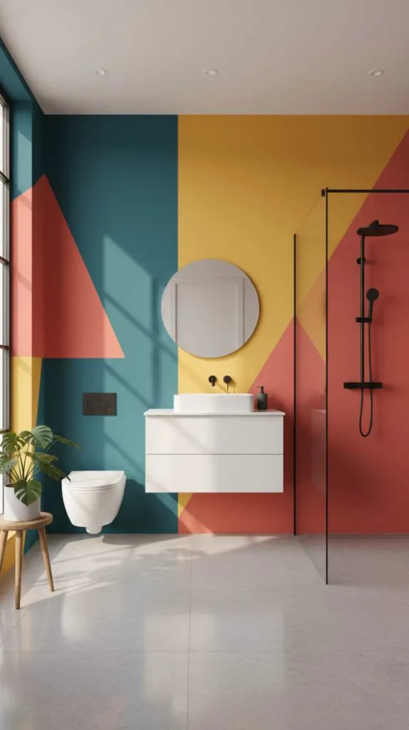 Color Block Wall Style