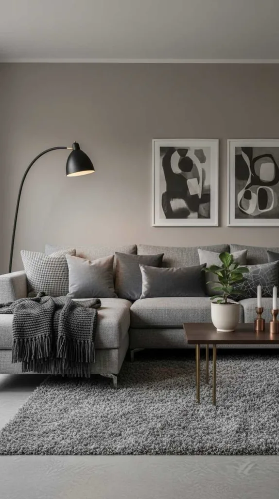 Cozy Grey Fabric Layering