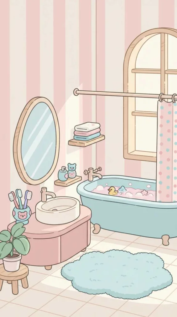 Cozy Soft Color Bathroom