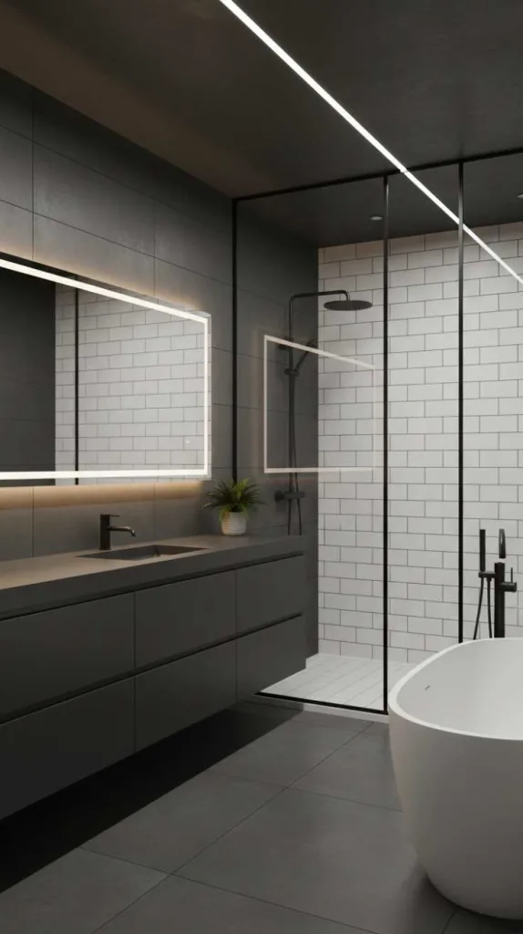 Dark Charcoal Modern Depth