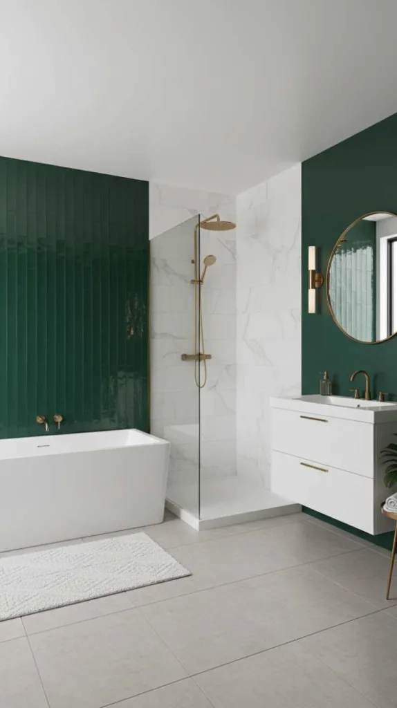 Deep Emerald Accent Walls