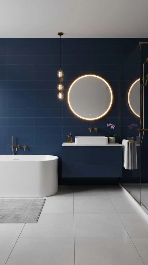 Deep Midnight Blue Elegance
