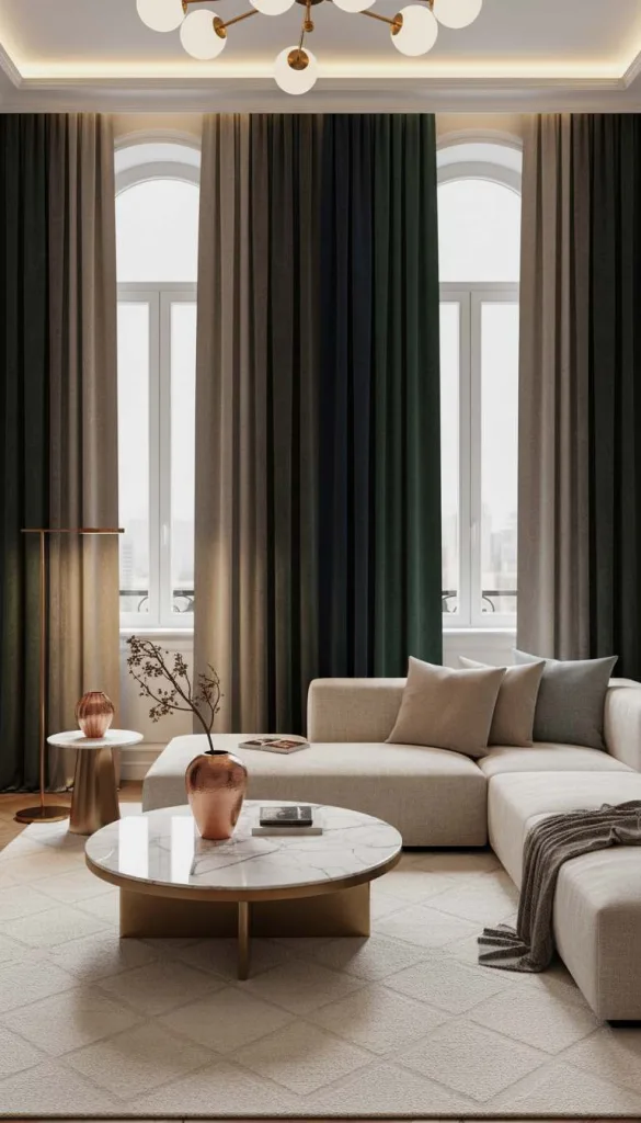 Deep, Moody Curtains for Drama