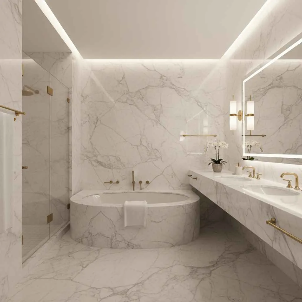 Elegant Marble Interior Finish