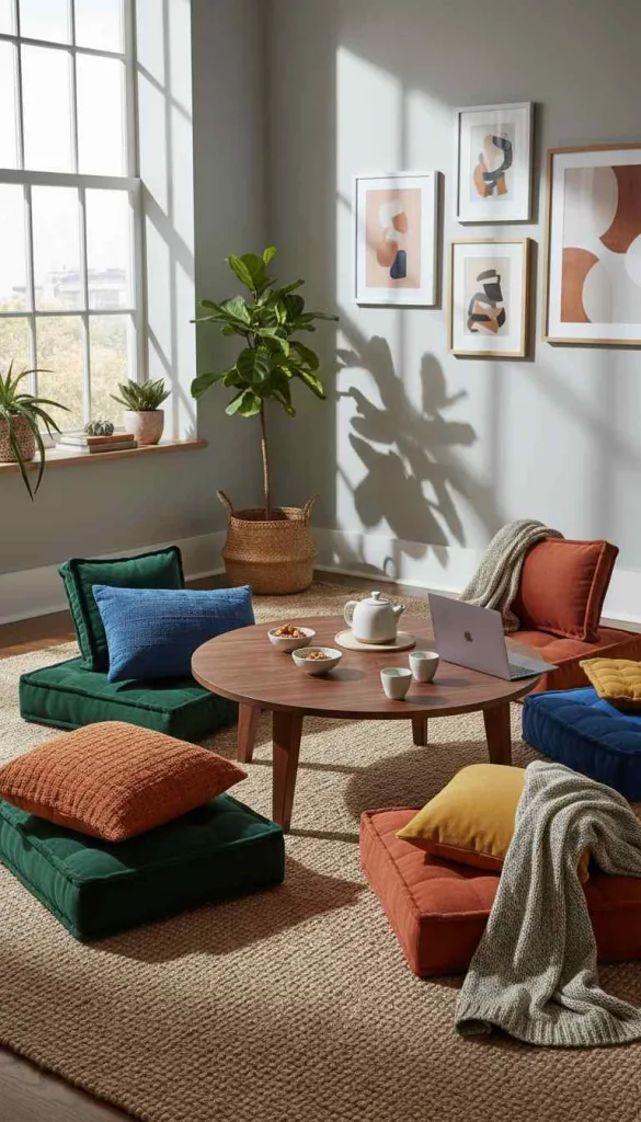 Floor Seating for a Relaxed Vibe