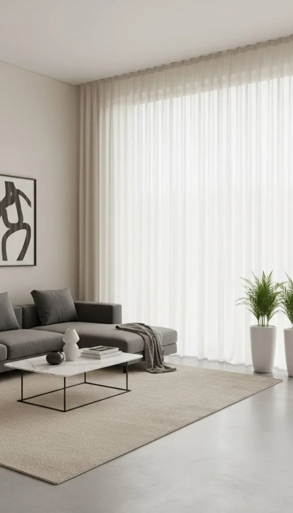 Floor-to-Ceiling Curtains for a Taller Look
