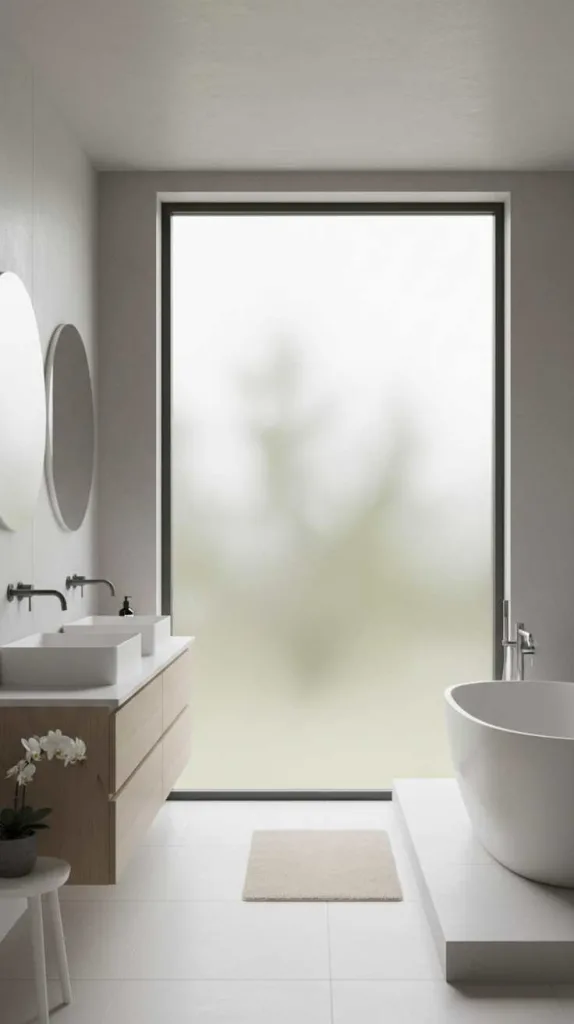 Frosted Glass for Simple Privacy