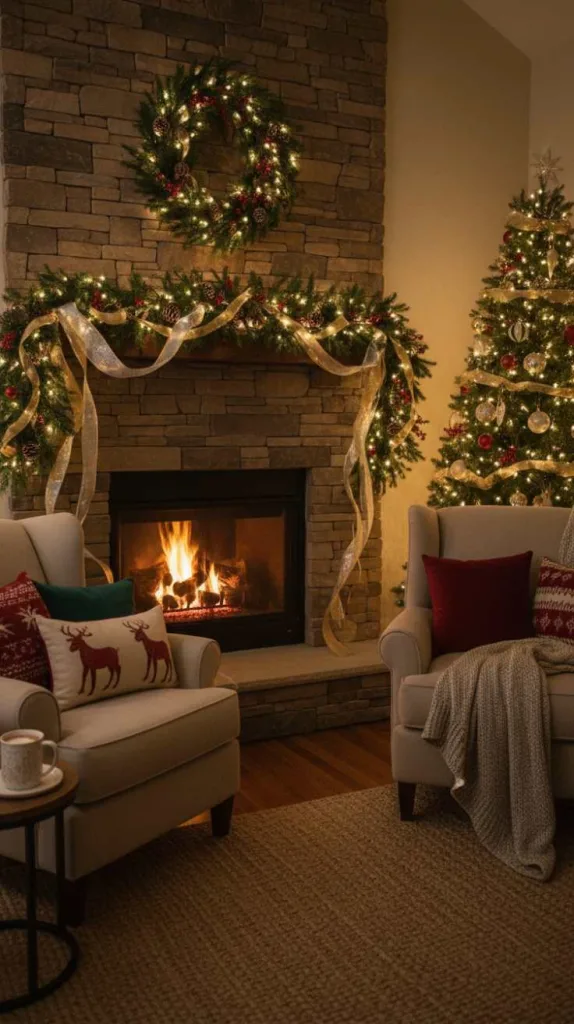 Garland Mantel Display Design