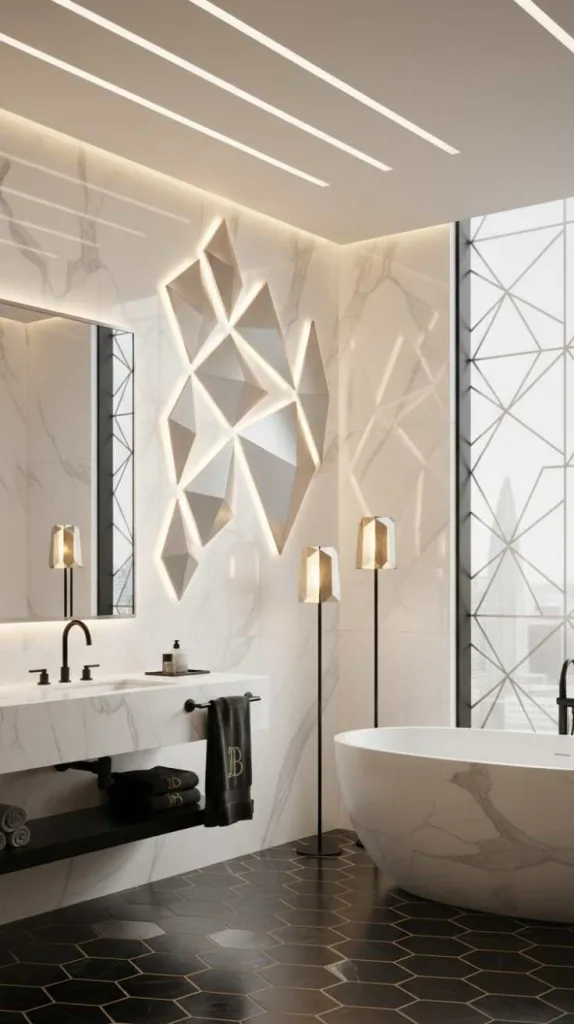 Geometric Art Deco Lighting Style