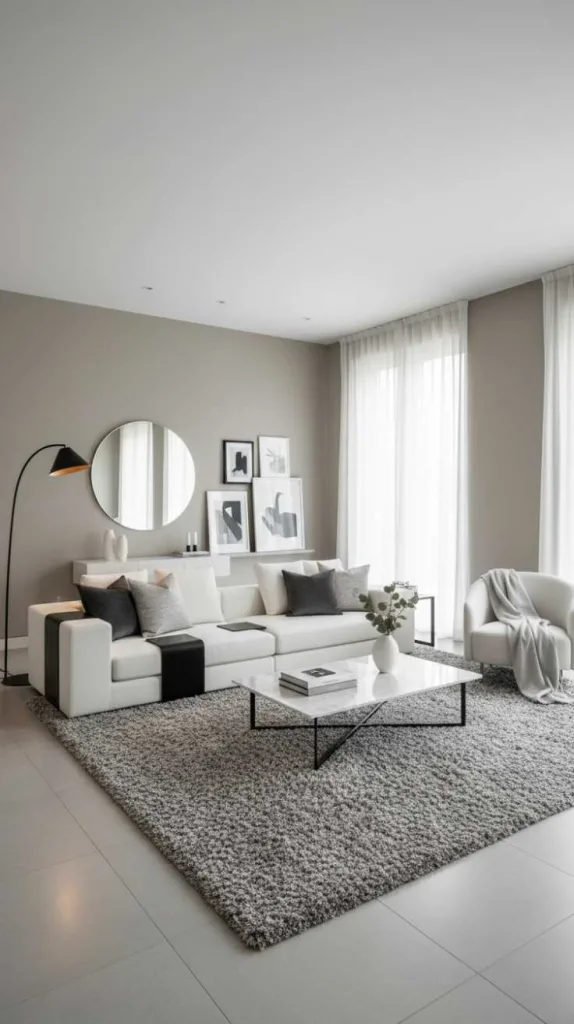 Grey and White Clean Contrast