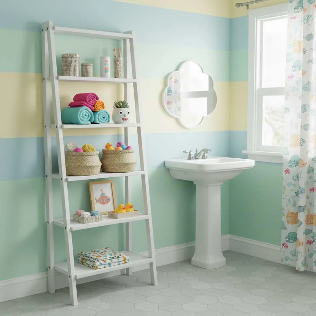 Ladder Shelf for Vertical Style Storage