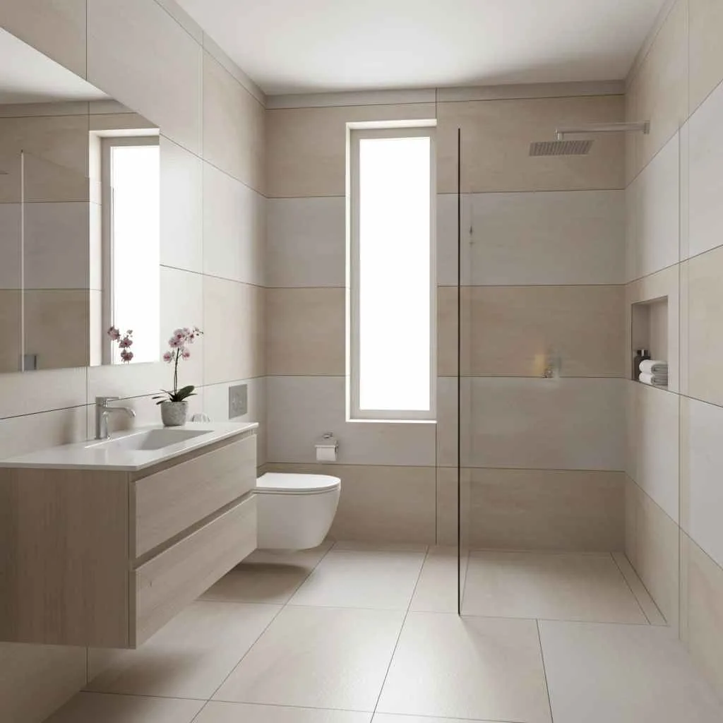 Large-Format Tile Visual Expansion