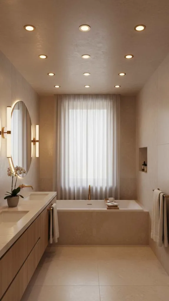 12 Spa Bathroom Ideas: Luxury Escape 12 Layered Spa Lighting Design