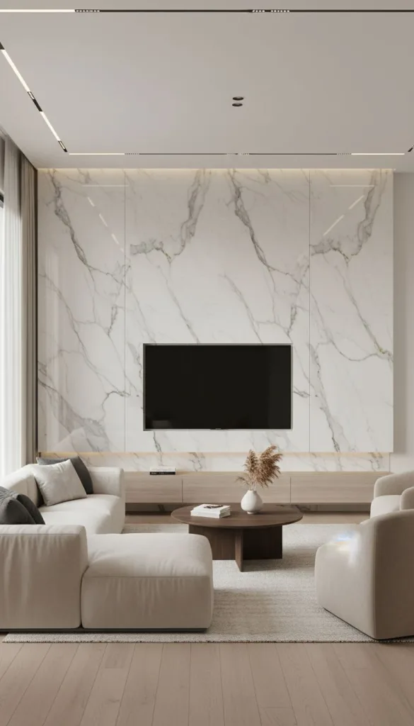 Marble Panel Feature Wall