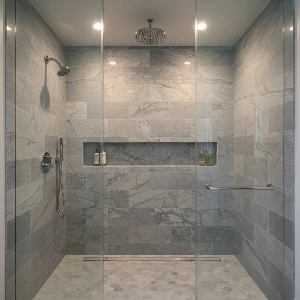Marble Subway Tile Shower Style