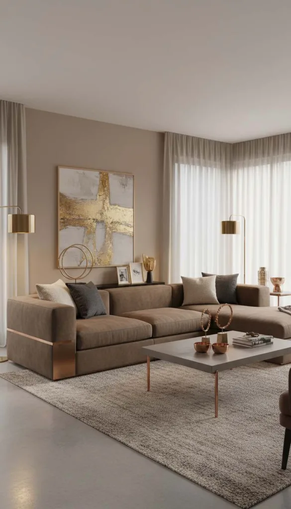 Metallic Accents for Subtle Elegance