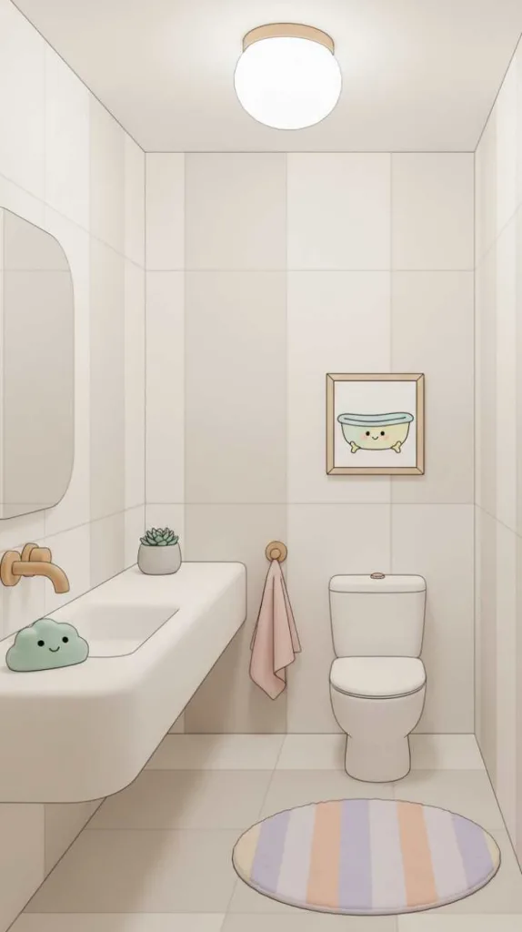 Minimal Cute Modern Bathroom