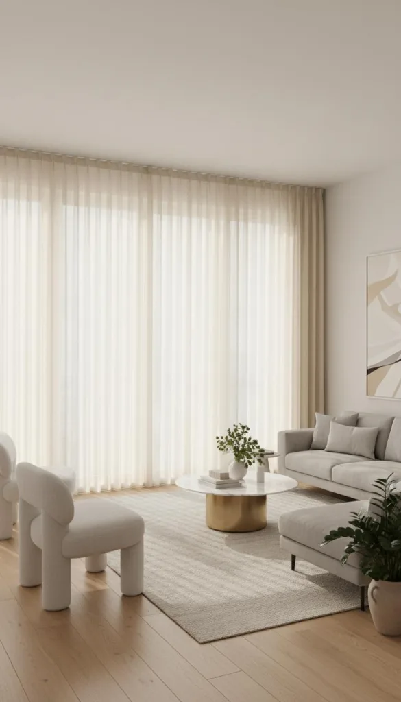 Minimal Wave-Fold Curtains for Clean Lines