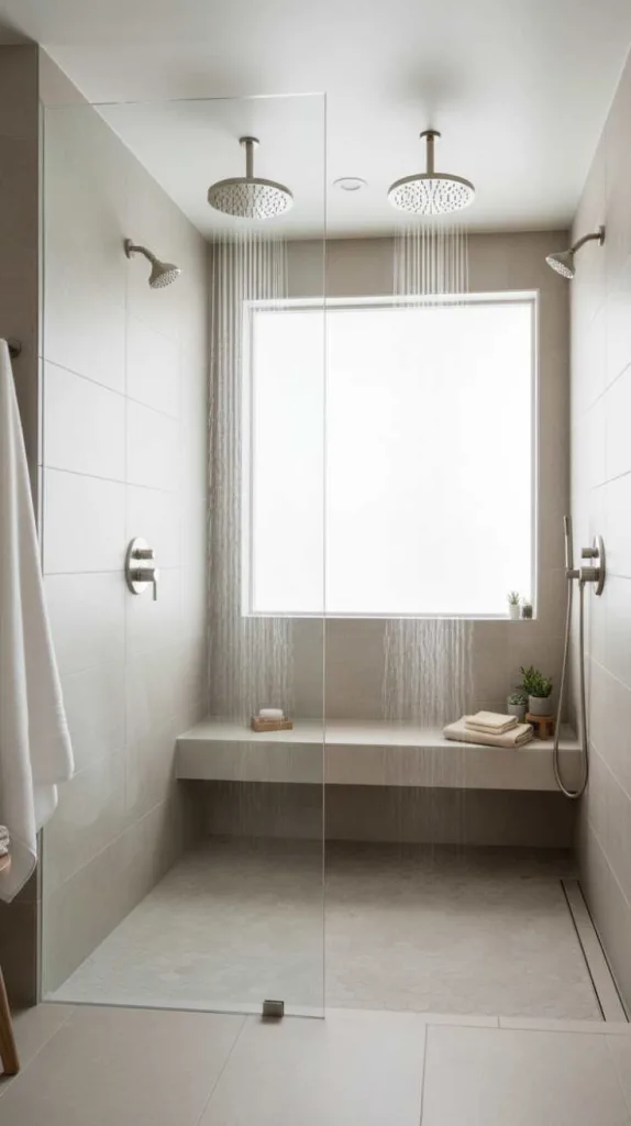 12 Spa Bathroom Ideas: Luxury Escape 6 Open Walk-In Shower Design