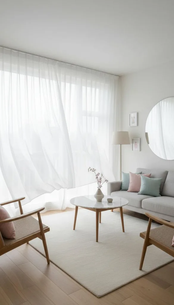 Sheer Curtains for an Airy Feel