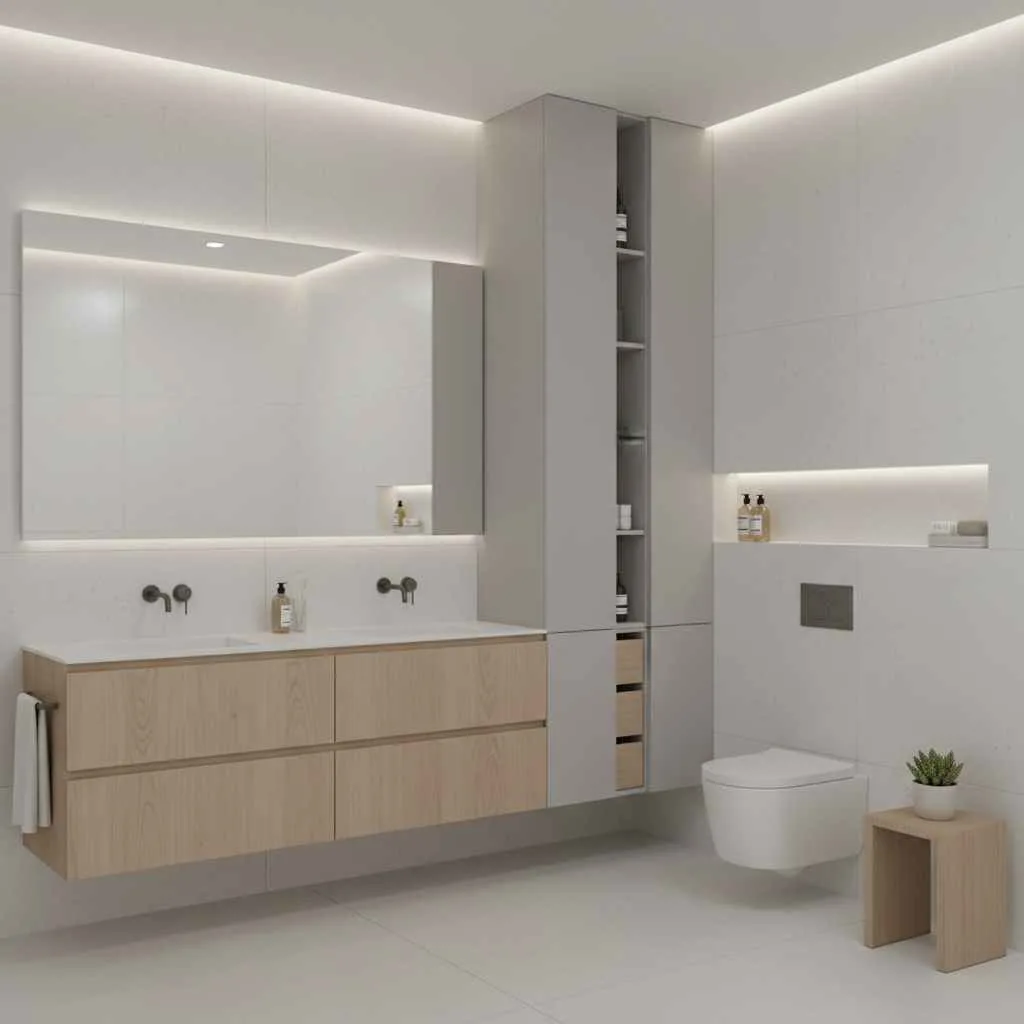 Simple Minimalist Bathroom Setup