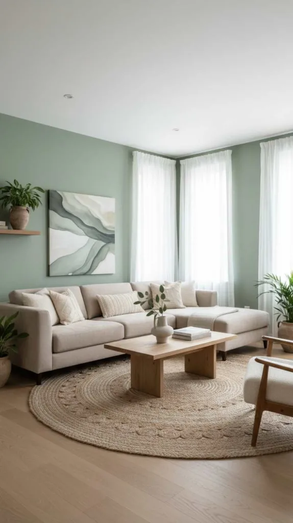 Soft Sage for Calm Atmosphere