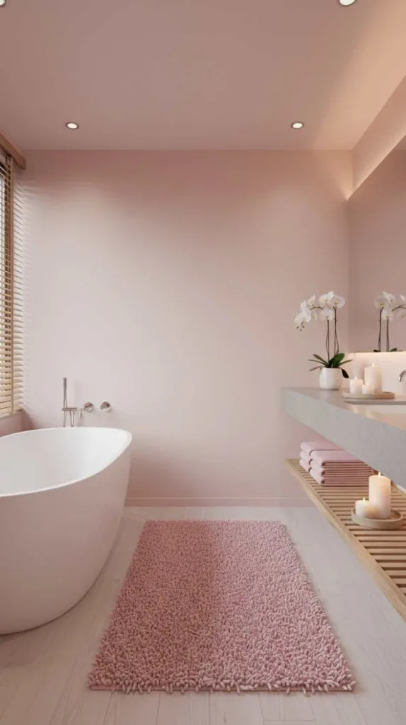 Spa-Inspired Pink Relaxation Space