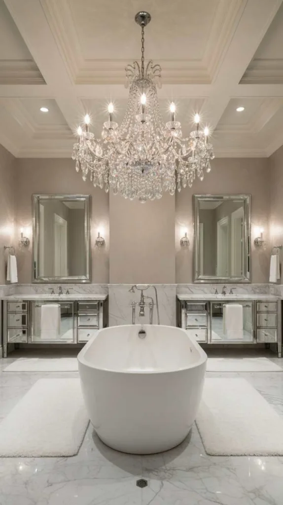 Statement Crystal Chandelier Glow