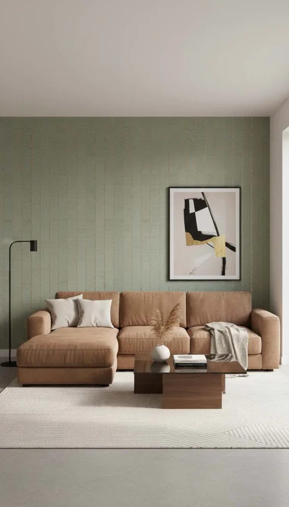 Statement Wall Behind the Couch