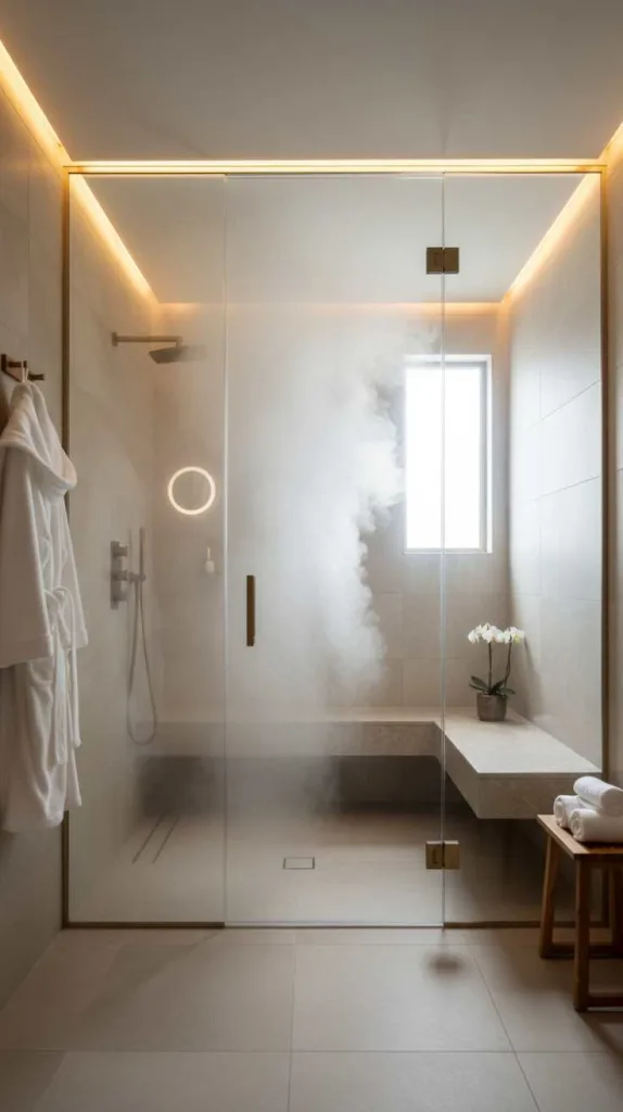 12 Spa Bathroom Ideas: Luxury Escape 3 Steam Shower Relaxation Zone