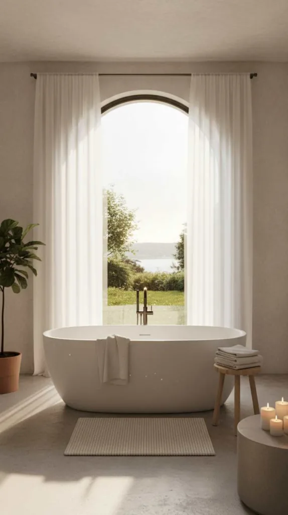 12 Spa Bathroom Ideas: Luxury Escape 7 Sunlit Soaking Corner