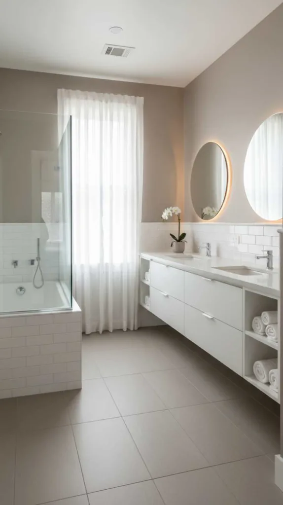 Taupe and White Harmony