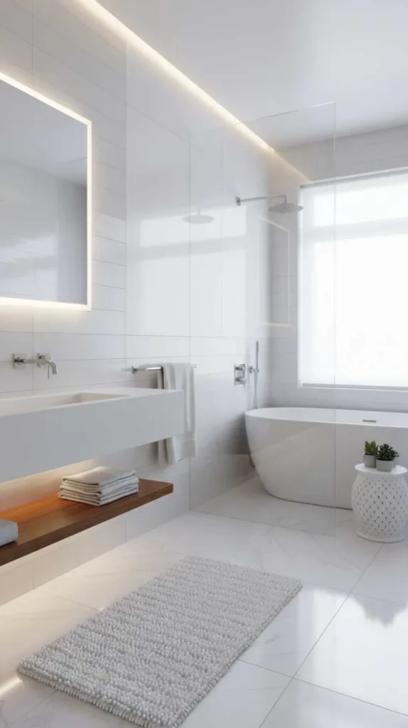 Textured White Depth