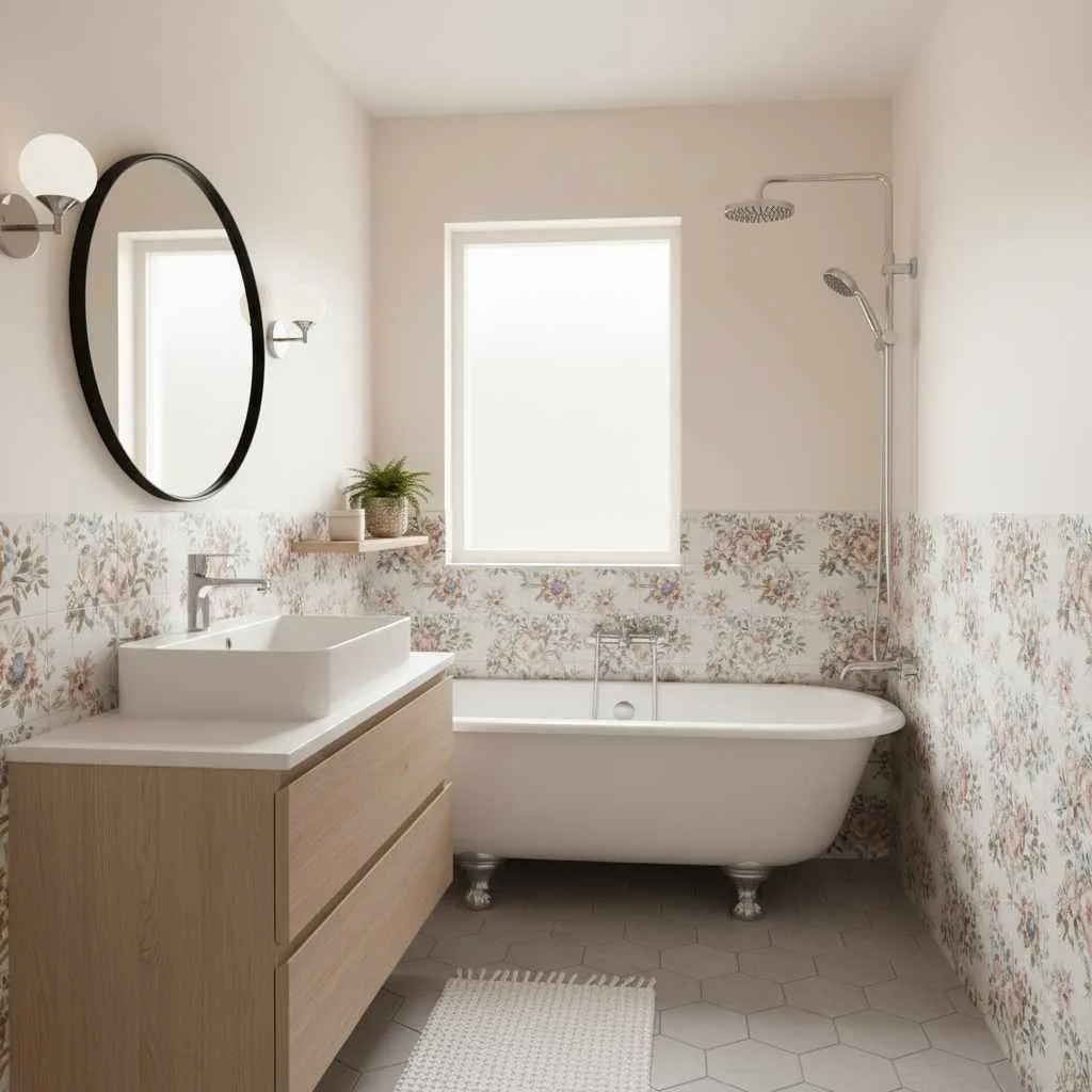 Vintage Floral Tile Character Blend