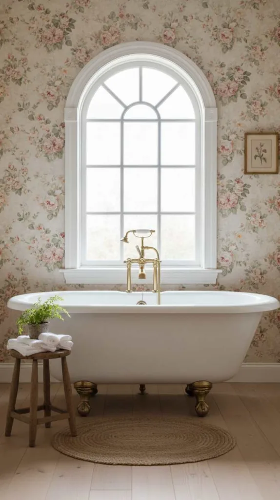 Vintage Tub Floral Touch