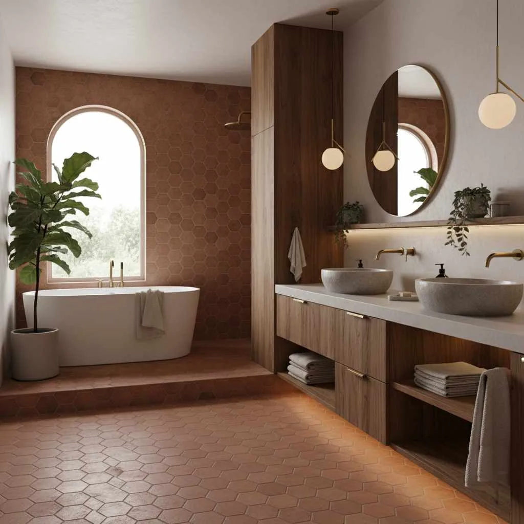 Warm Terracotta Tile Comfort Style