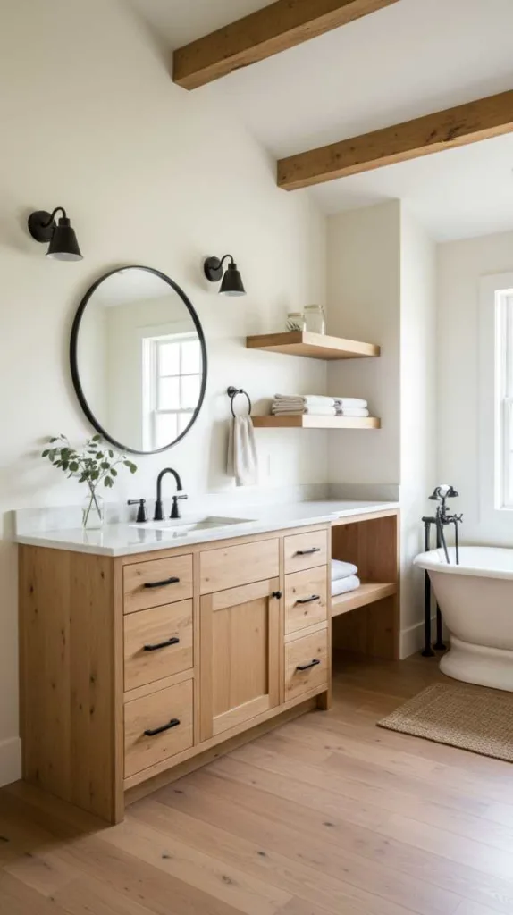 Warm White and Wood Blend