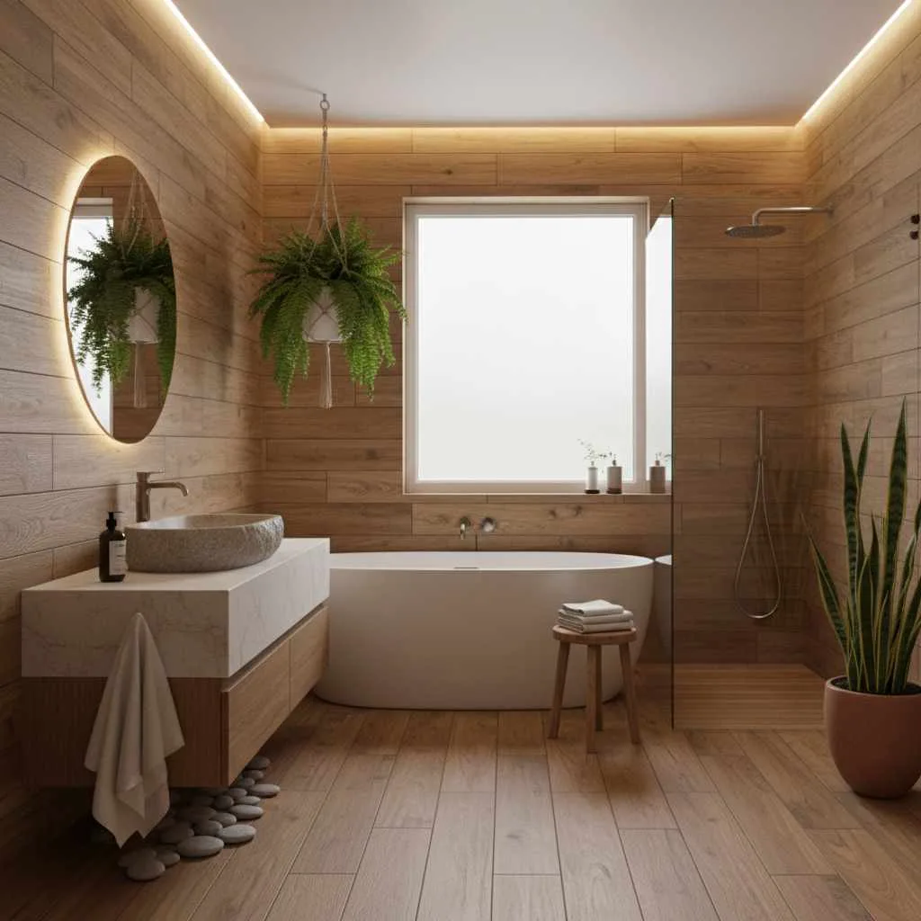 Wood-Look Inspired Tile Design