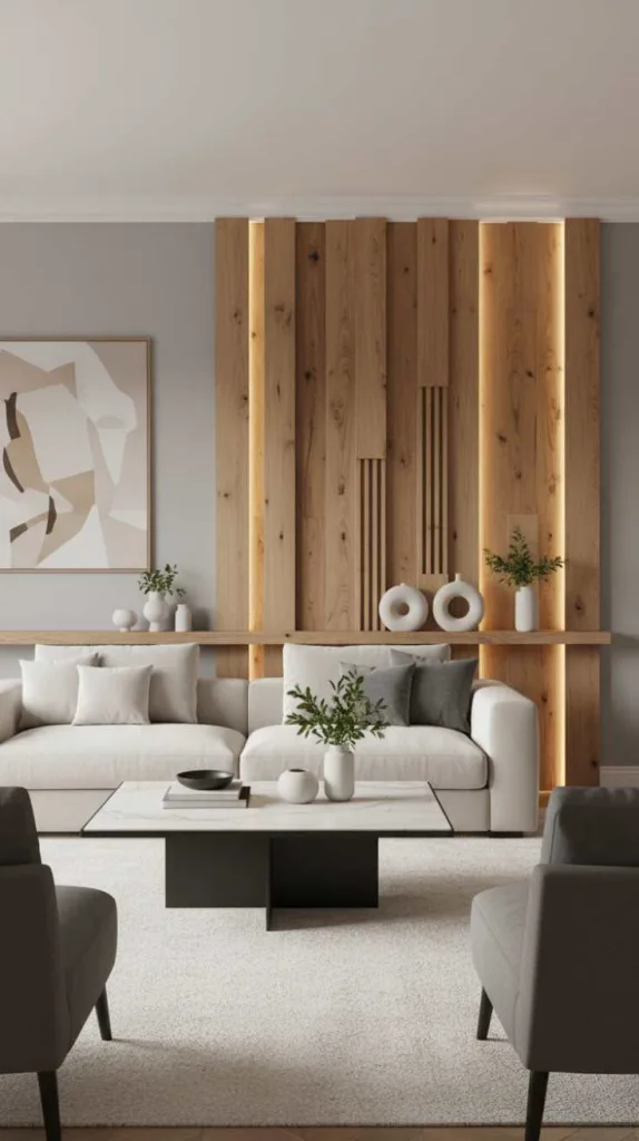 Wooden Panel Accent Design