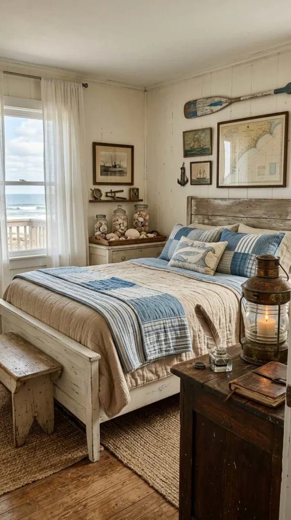 12 Beach Themed Bedroom Ideas for a Calm Coastal Feel 11 Antique Finds