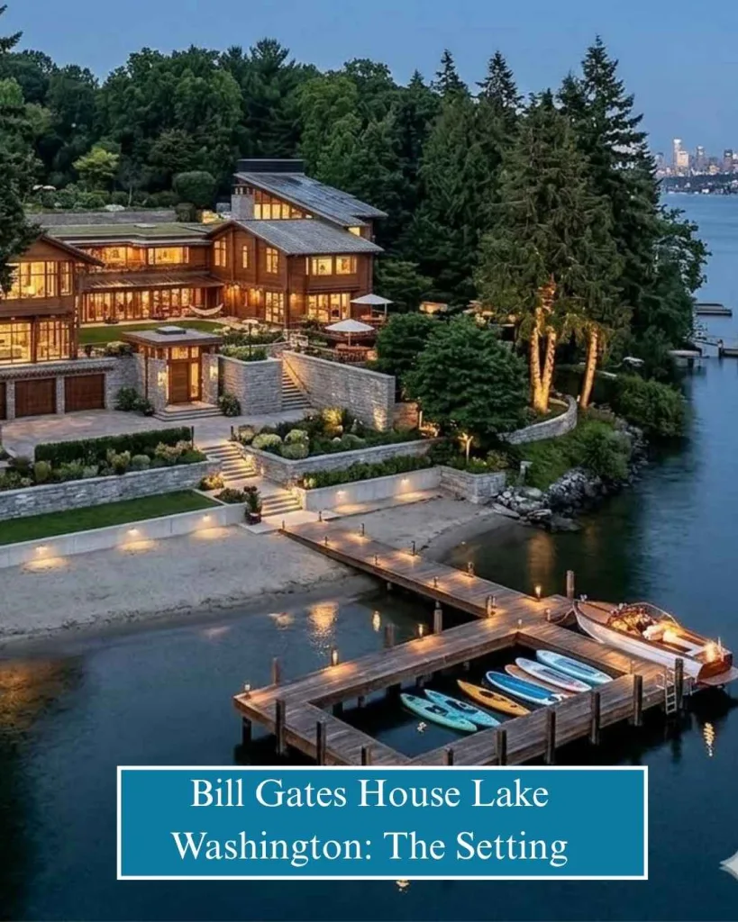 Bill Gates House Lake Washington The Setting